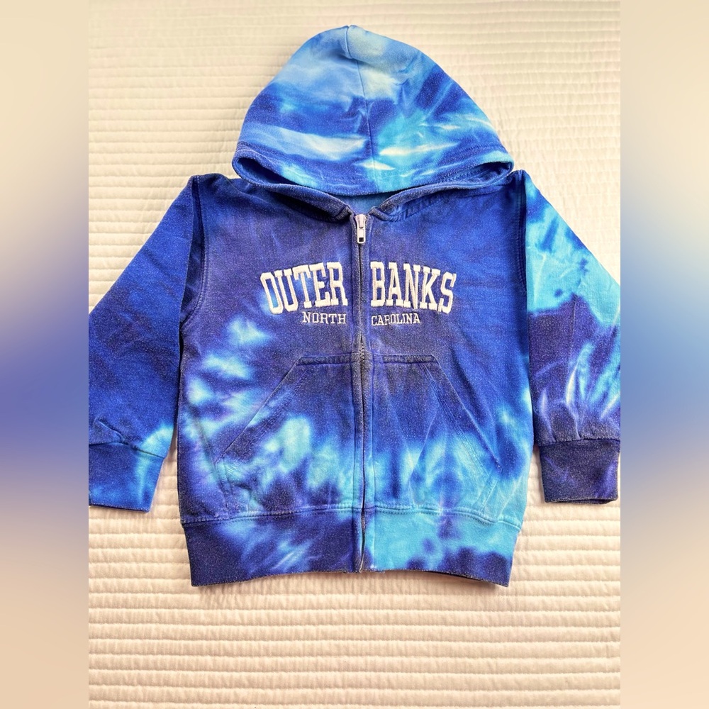 Kids dye outer banks North Carolina hoodie